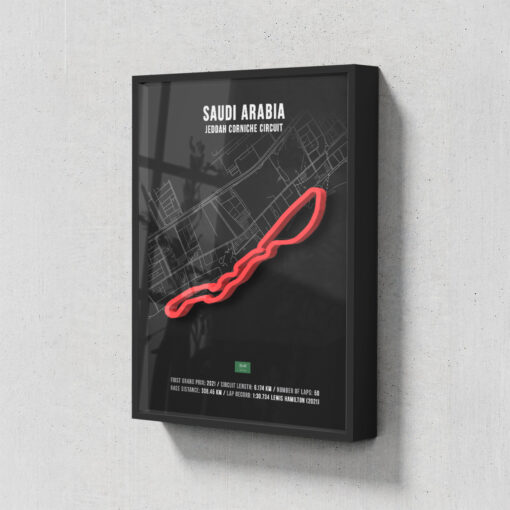 3D poster SAUDI ARABIAN Formula 1
