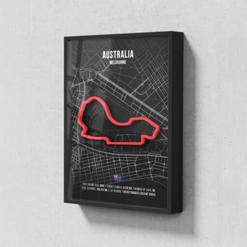 Formulový plagát 3D okruh VC Austrálie